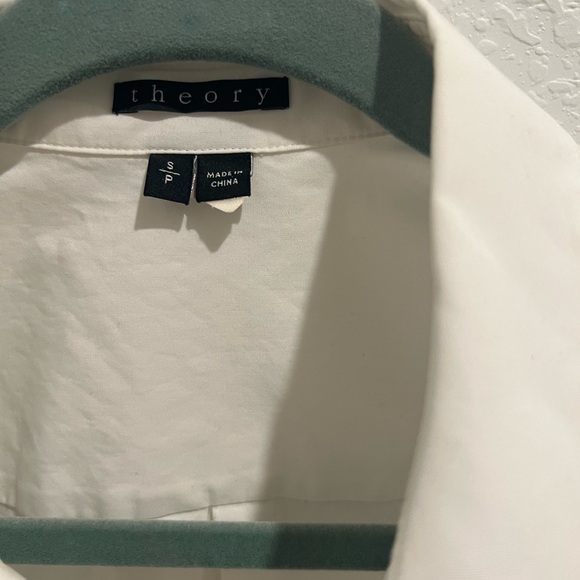 Theory Woman’s White Shirt - Picture 2 of 3